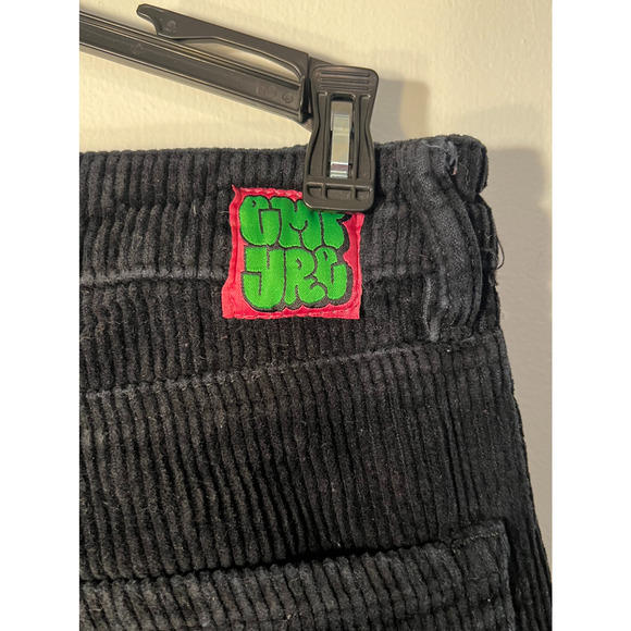 Empyre Tori Womens Corduroy Pants Size 5 Black Straight Leg High Rise Baggy - Picture 6 of 10